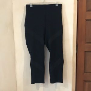 Lane Bryant black leggings with fun insert size 28